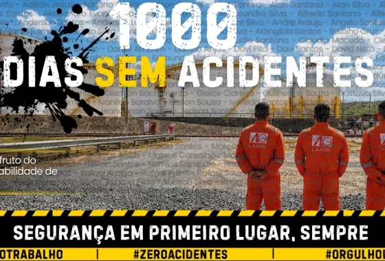 LAAGE Alcança Marca de 1000 Dias Sem Acidentes na Acelen